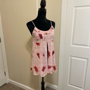 valerie stevens light pink slip, baby doll dress size s